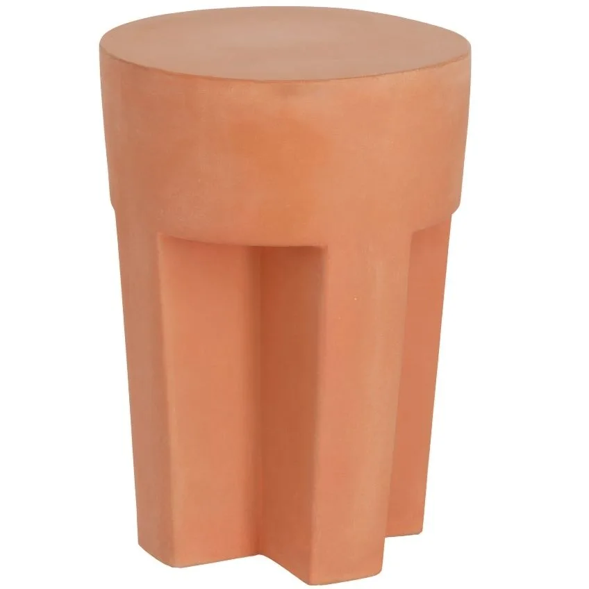 Kave Home Terakotový zahradní odkládací stolek Vilena 33 cm