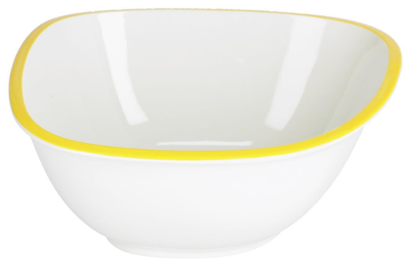Bílo žlutá porcelánová miska Kave Home Odalin 26