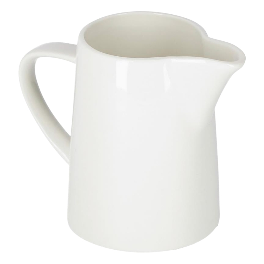 Bílý porcelánový džbán na mléko Kave Home Pierina 250 ml Kave Home