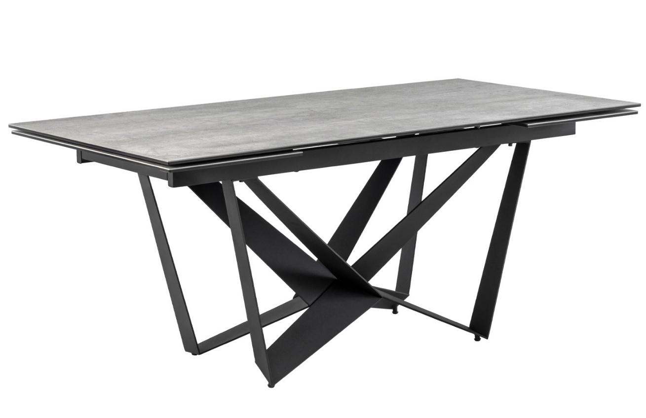 Tmavě šedý keramický rozkládací stůl Somcasa Isia 180 - 260 x 100 cm Somcasa