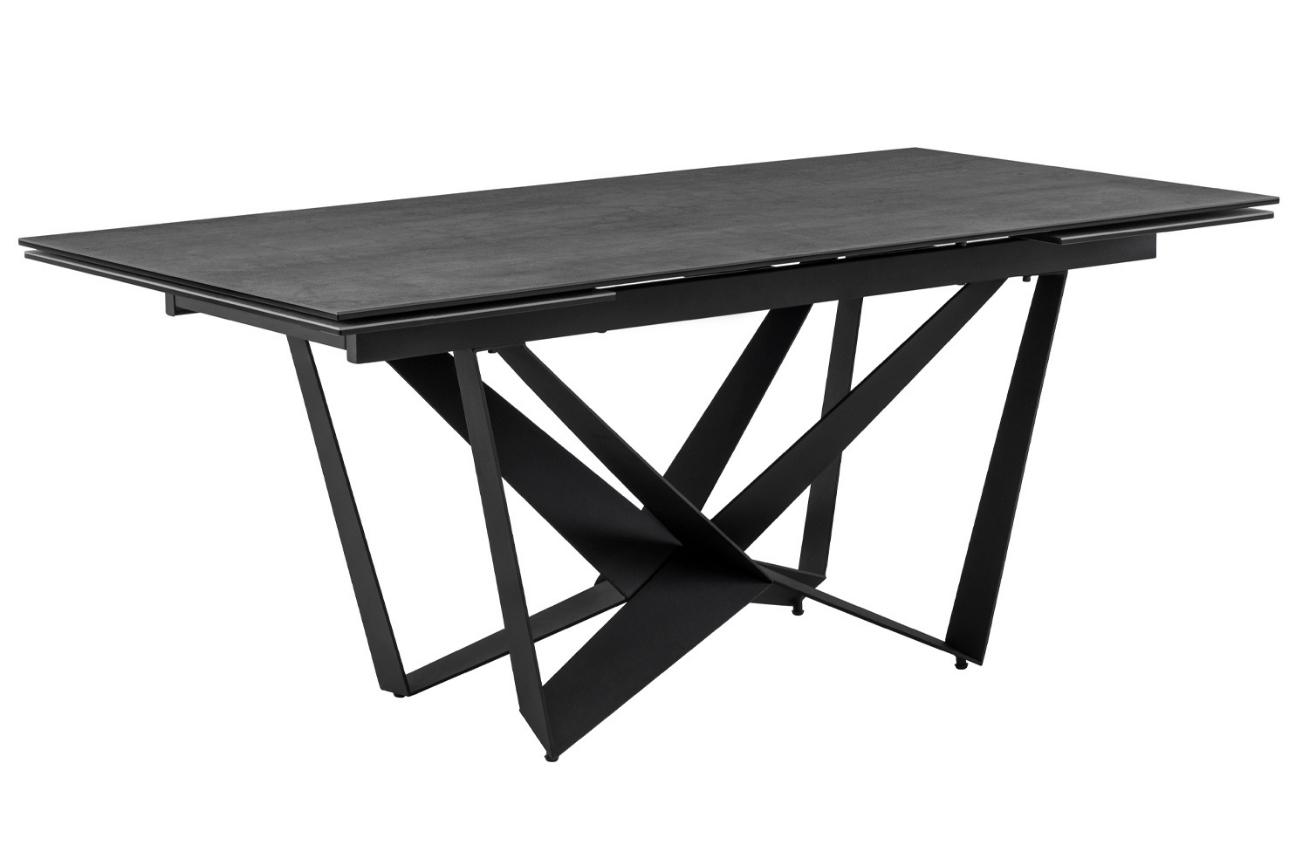 Černý keramický rozkládací stůl Somcasa Isia 180 - 260 x 100 cm Somcasa