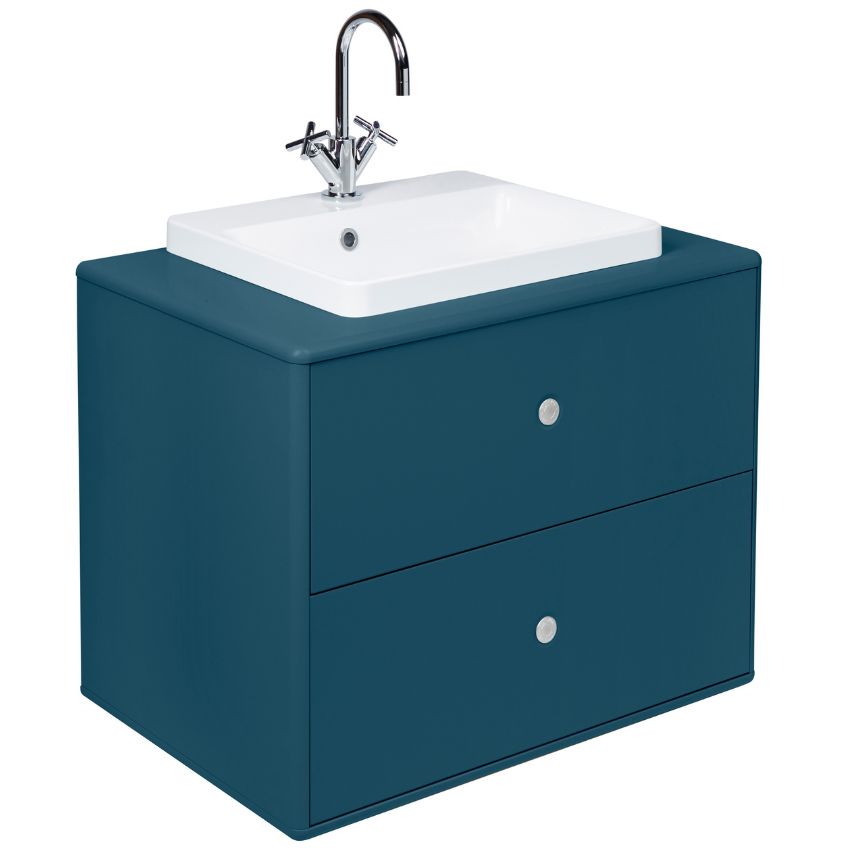 Tmavě modrá lakovaná umyvadlová skříňka Tom Tailor Color Bath 62 x 80 cm Tom Tailor