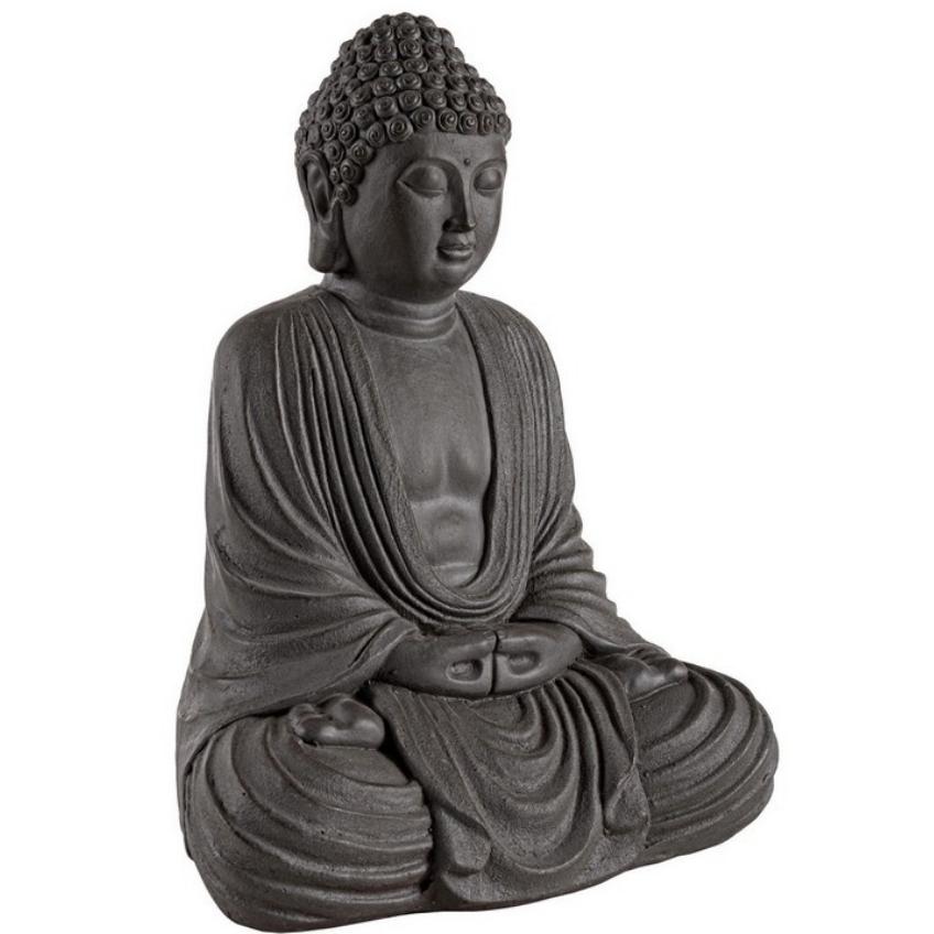 Antracitově šedá soška Bizzotto Buddha Bizzotto