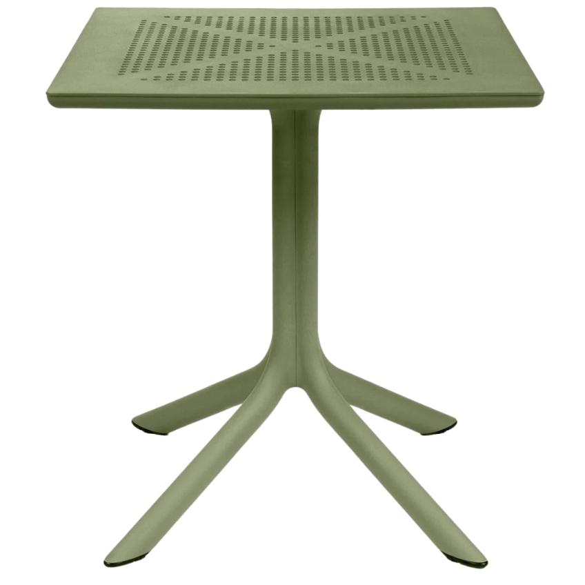 Nardi Zelený plastový zahradní stůl Clip 70 x 70 cm Nardi