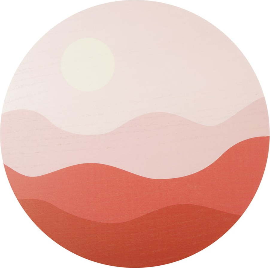 Růžovo-červený nástěnný obraz PT LIVING Pink Sunset