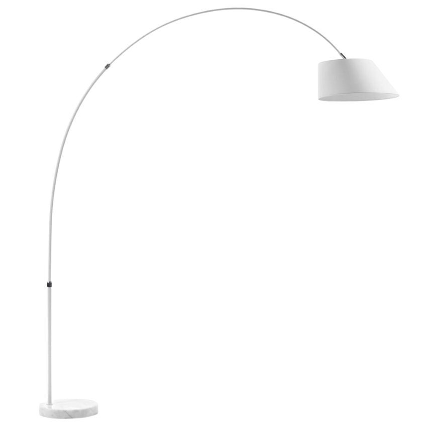 Bílá bavlněná stojací lampa Kave Home May 189-220 cm Kave Home