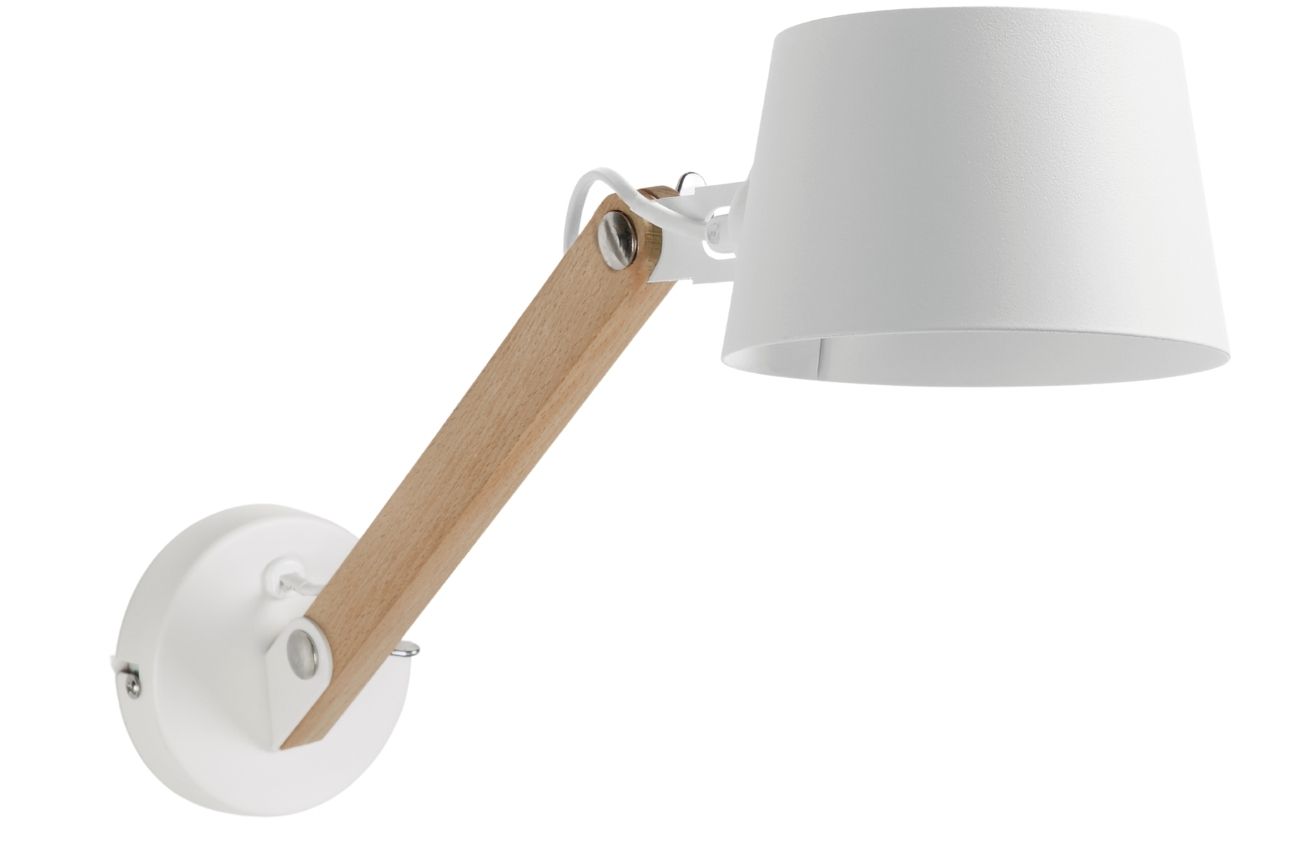 Bílé kovové nástěnné světlo Kave Home Muse Kave Home