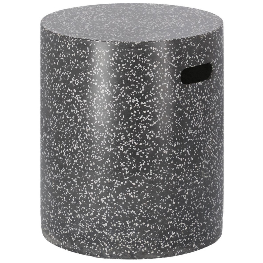 Černý cementový odkládací stolek Kave Home Jenell 35 cm Kave Home