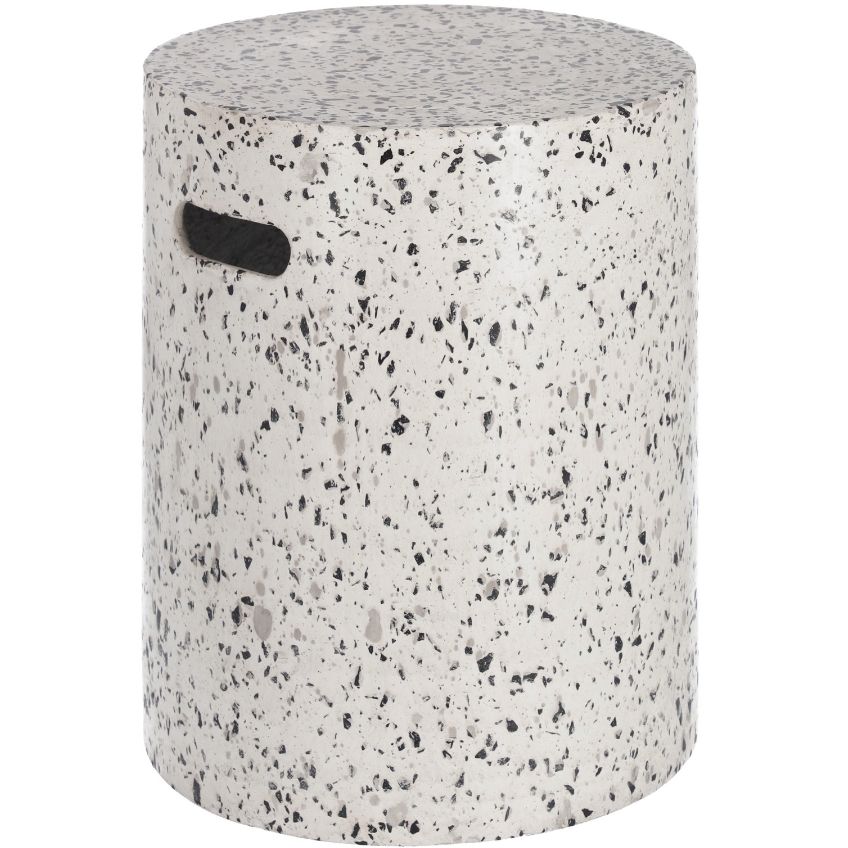 Bílý cementový odkládací stolek Kave Home Jenell 35 cm Kave Home