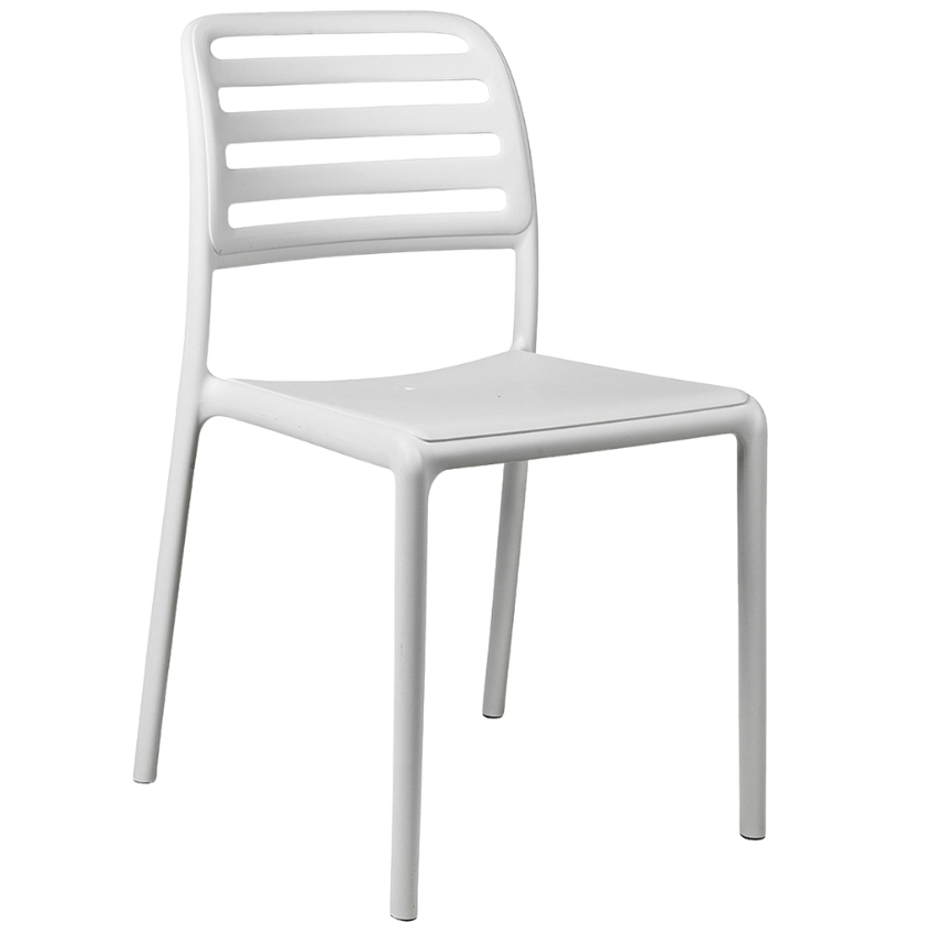 Nardi Bílá plastová zahradní židle Costa Nardi