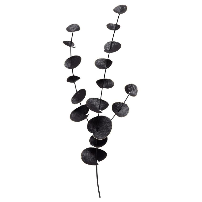 Hoorns Černá kovová nástěnná dekorace Biff 90 x 37 cm Hoorns