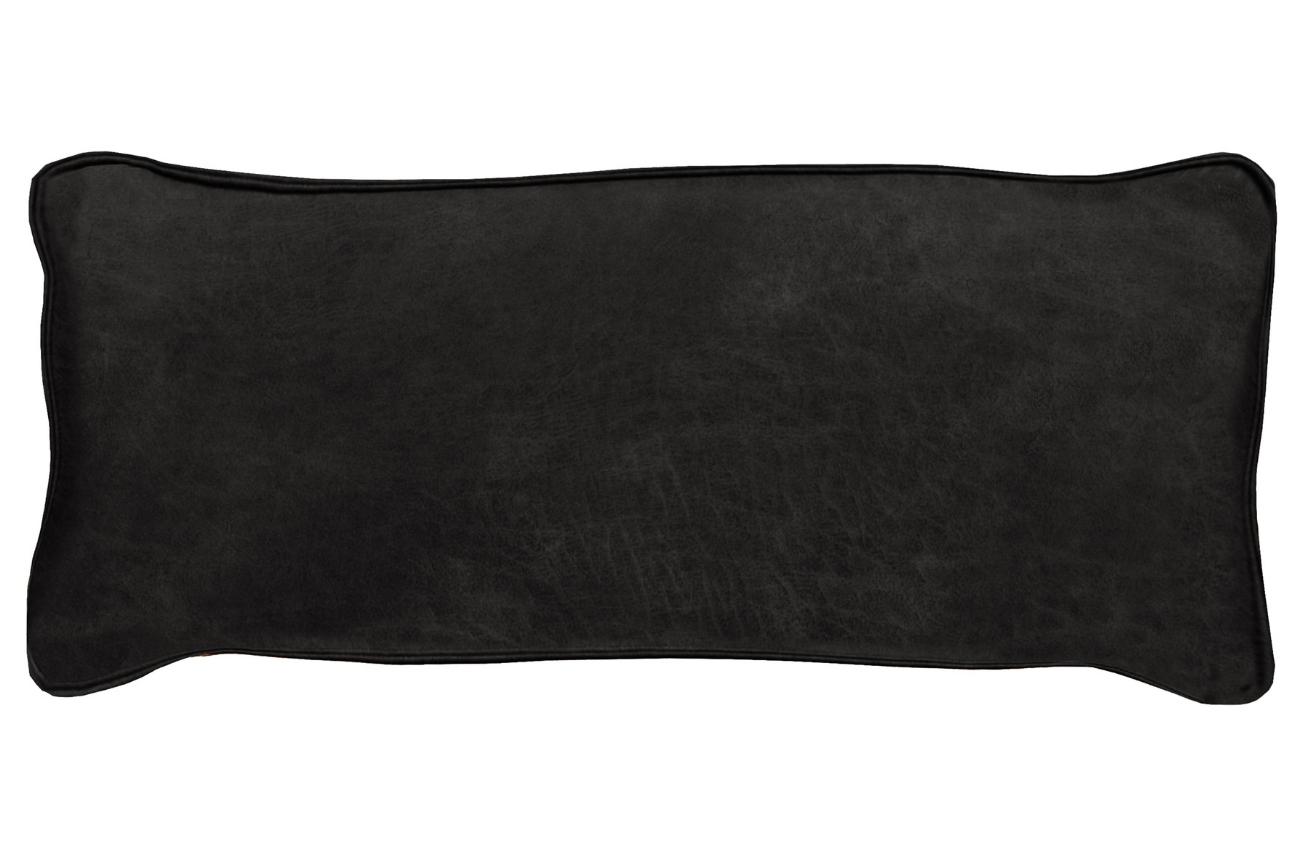 Hoorns Černý látkový polštář Porter 30 x 70 cm Hoorns