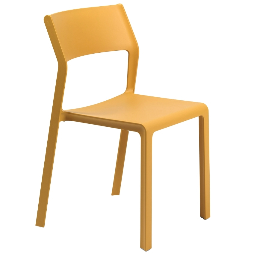 Nardi Hořčicově žlutá plastová zahradní židle Trill Nardi