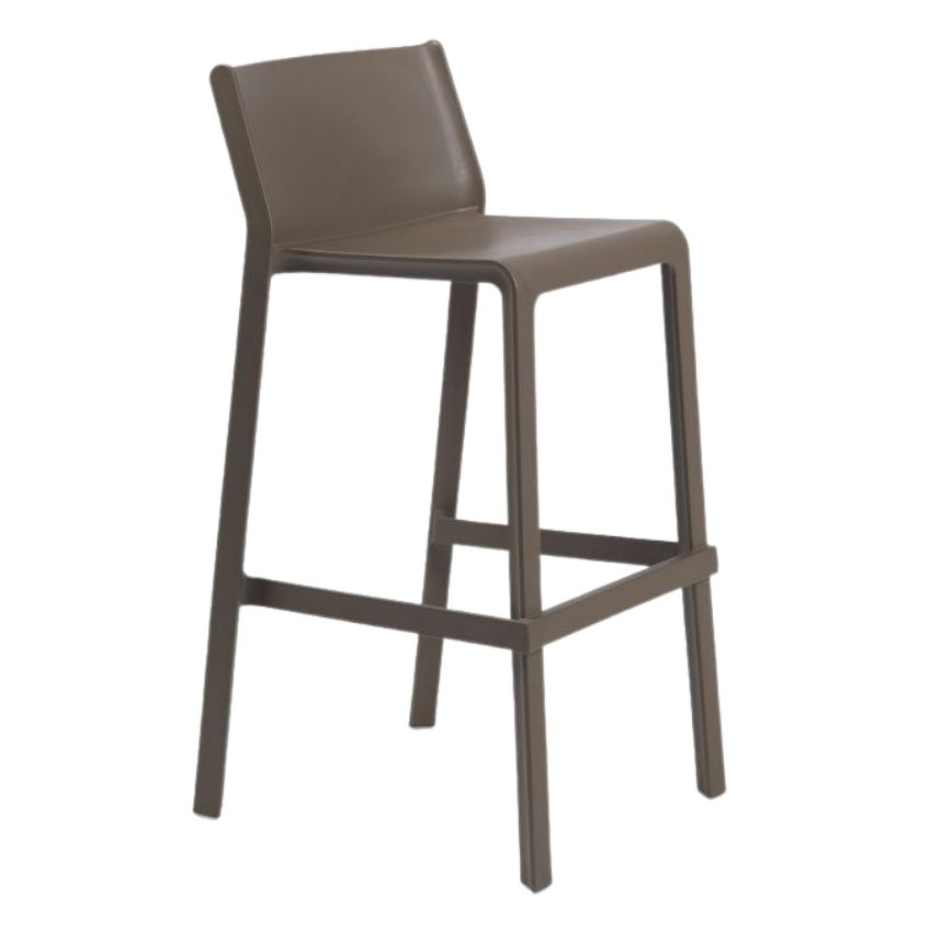 Nardi Hnědá plastová barová židle Trill 76 cm Nardi