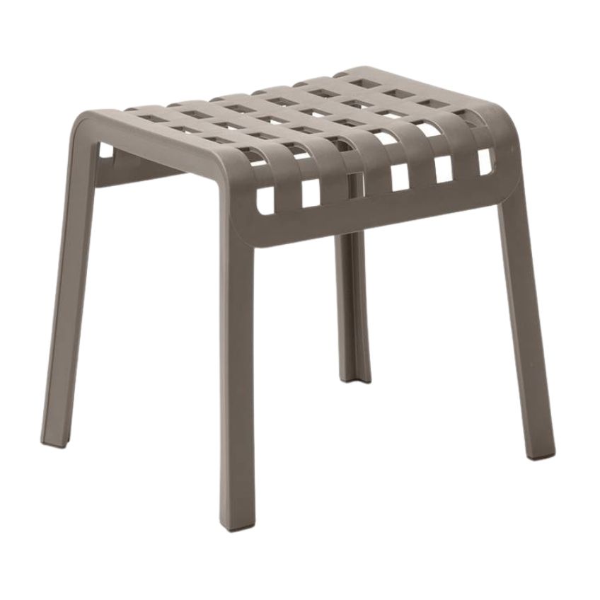 Nardi Šedo hnědá plastová zahradní podnožka Poggio Nardi