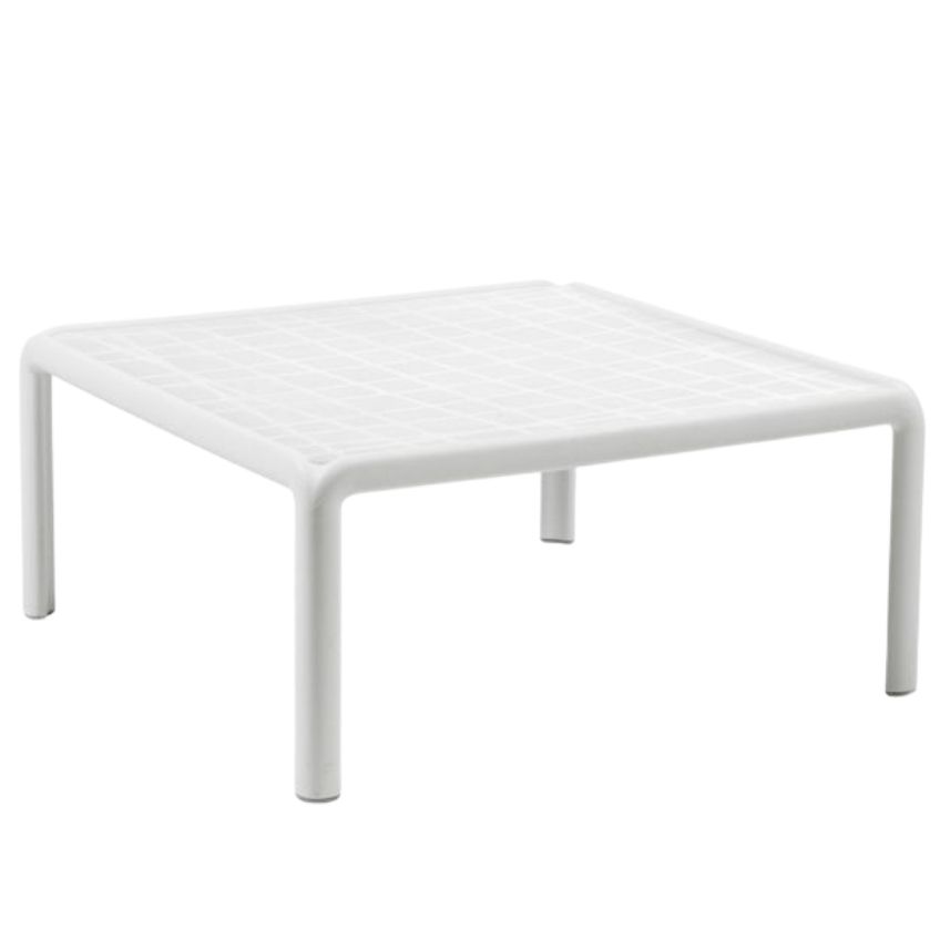 Nardi Bílý plastový zahradní konferenční stolek Komodo Tavolino 70 x 70 cm Nardi
