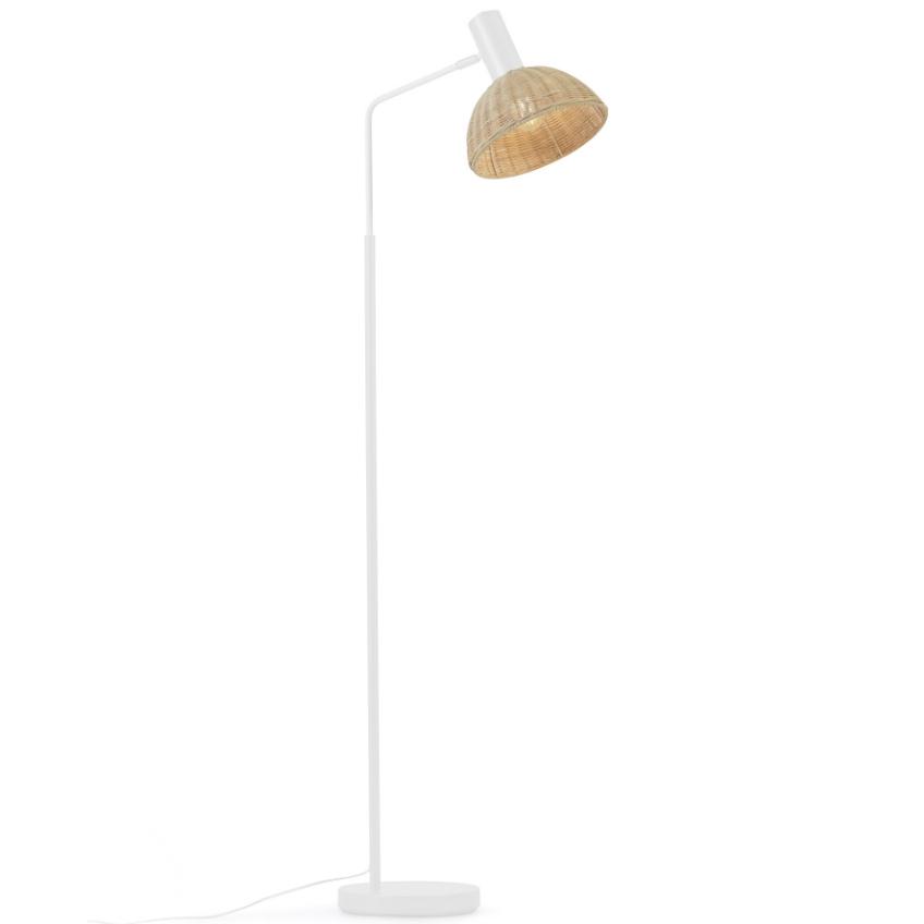 Bílá kovová stojací lampa Kave Home Damila 157 cm Kave Home