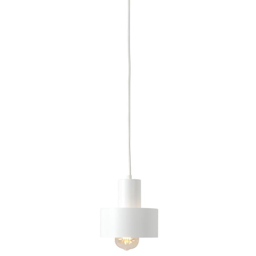 Nordic Design Bílé kovové závěsné světlo Mayen 15 cm Nordic Design