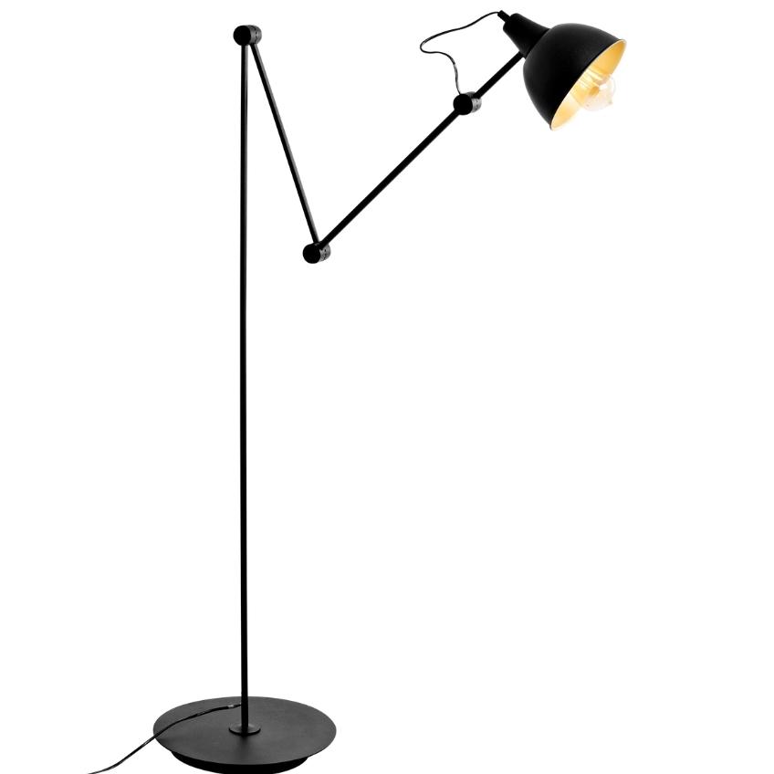 Nordic Design Černá kovová stojací lampa Cobain 170 cm Nordic Design