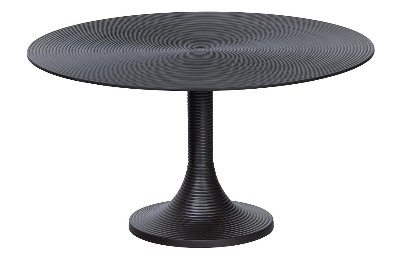 Hoorns Černý kovový konferenční stolek Jervis 77 cm Hoorns