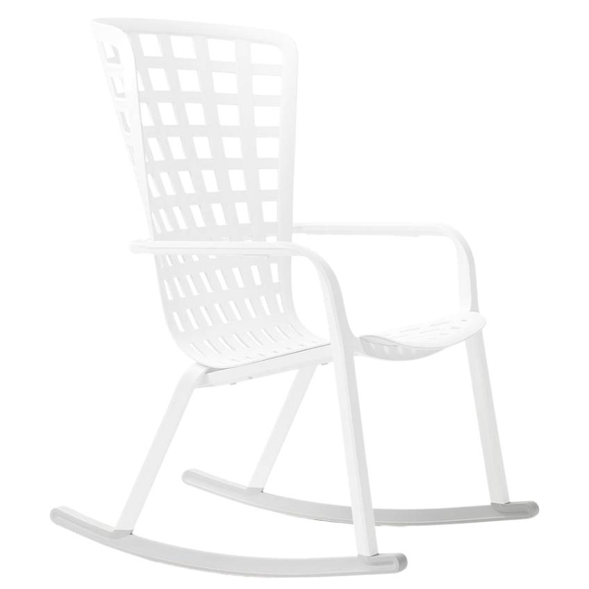 Nardi Bílá plastová houpací podnož ke křeslu Folio Nardi