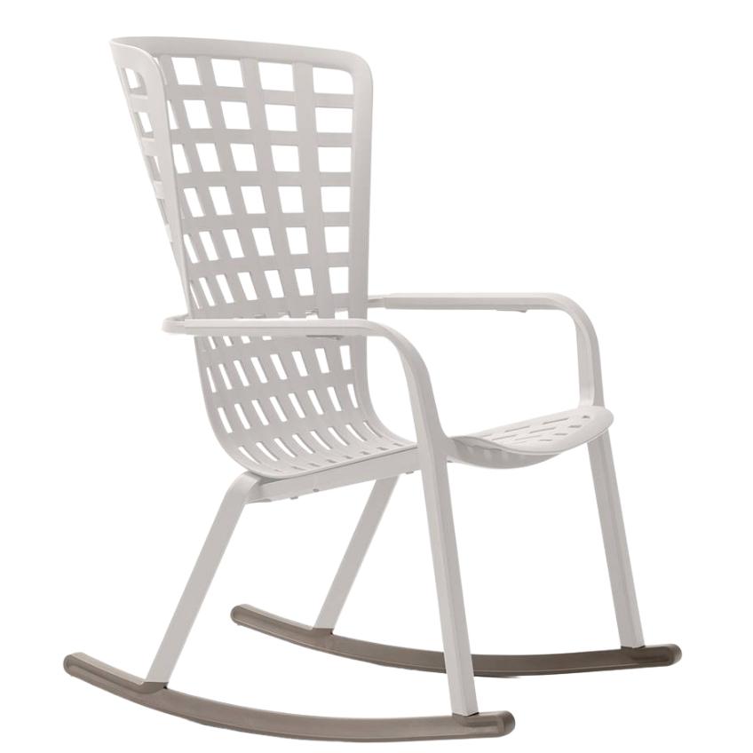 Nardi Šedo hnědá plastová houpací podnož ke křeslu Folio Nardi