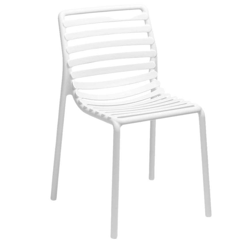 Bílá plastová zahradní židle Nardi Doga Nardi