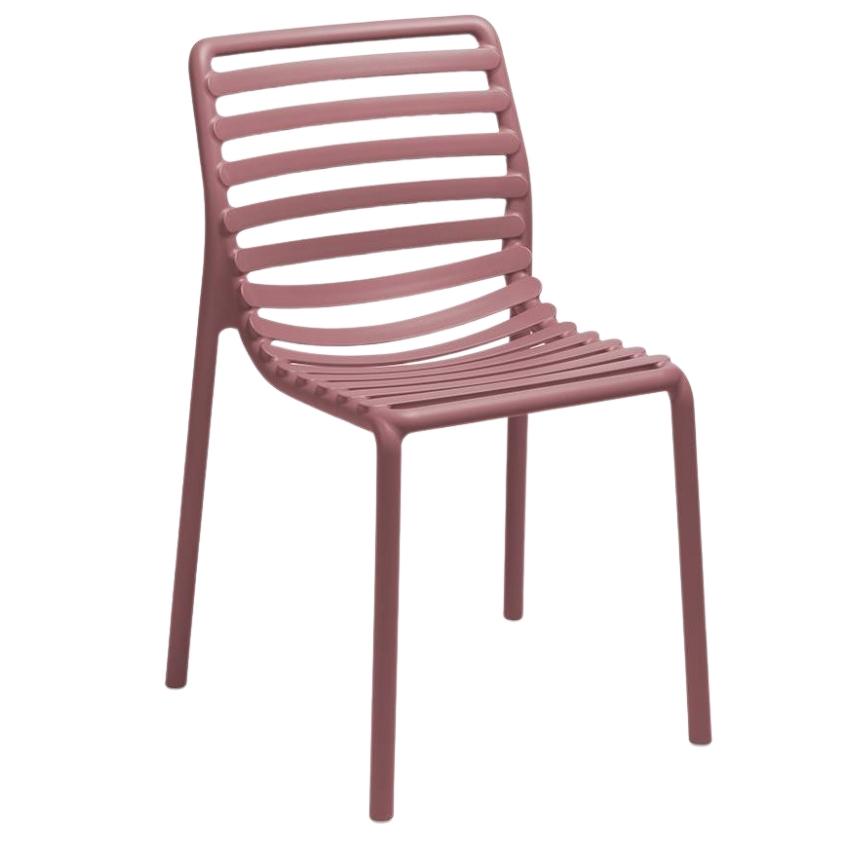 Červená plastová zahradní židle Nardi Doga Nardi