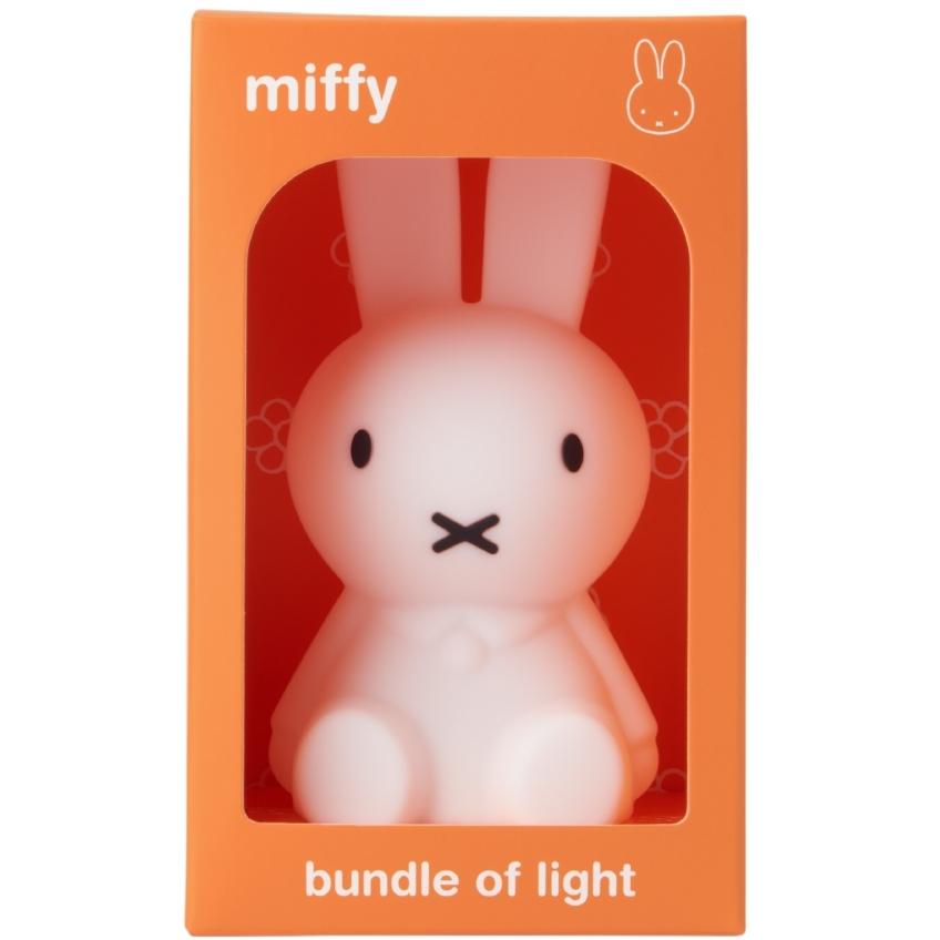 Bílá plastová dětská LED lampa Mr. Maria Miffy 11 cm Mr. Maria