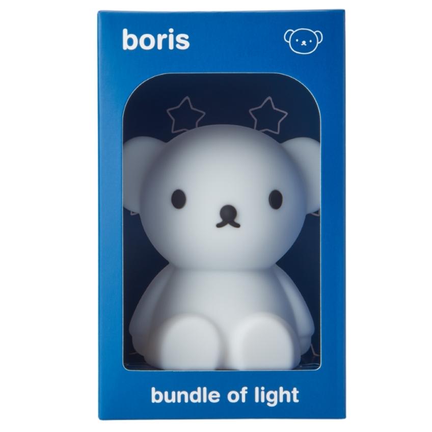 Bílá plastová dětská LED lampa Mr. Maria Boris 11 cm Mr. Maria