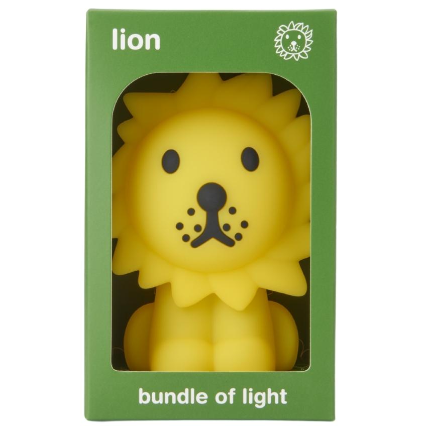 Žlutá plastová dětská LED lampa Mr. Maria Lion 11 cm Mr. Maria