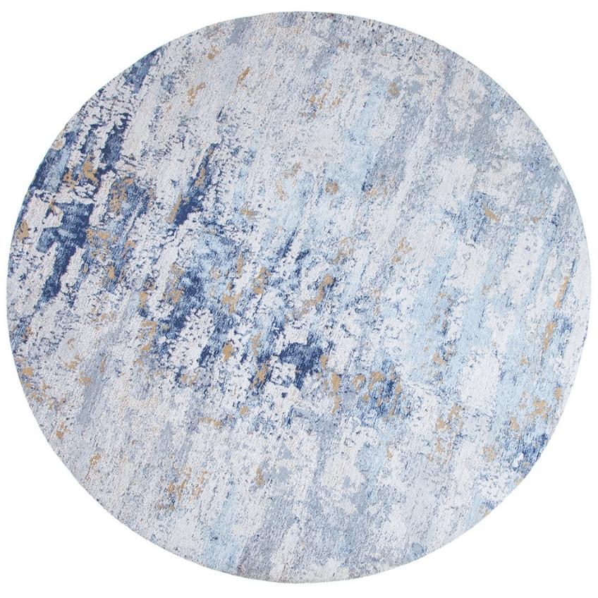 Moebel Living Modrý látkový koberec Charlize 150 cm Moebel Living