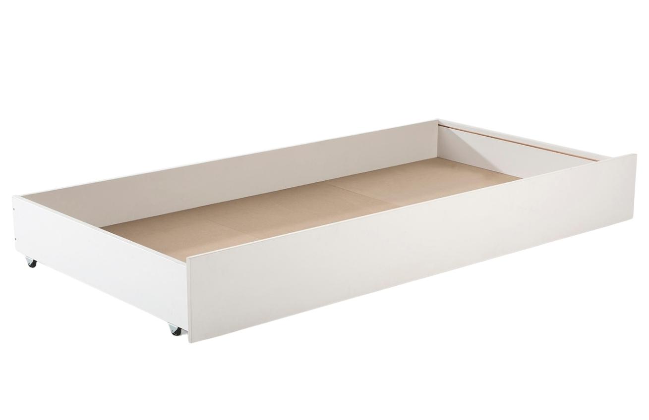 Bílá lakovaná zásuvka k posteli Marckeric Torino 188 x 96 cm Marckeric