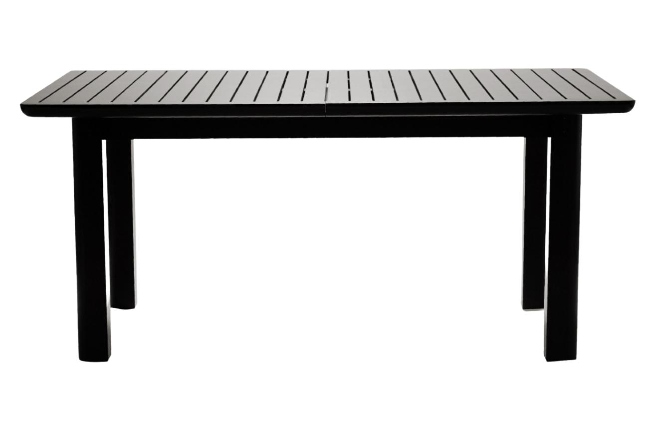 Černý jasanový zahradní stůl Poom Carbo 160 x 100 cm Poom