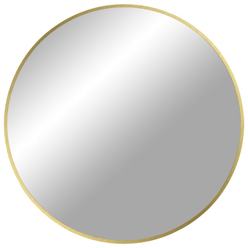 Nordic Living Zlaté kulaté závěsné zrcadlo Zahrah 80 cm Nordic Living