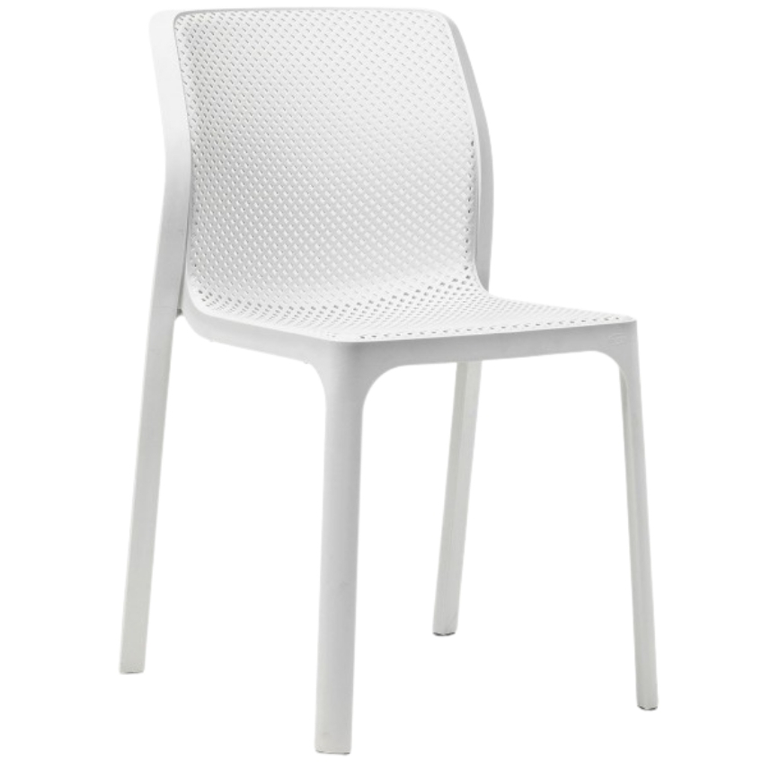 Nardi Bílá plastová zahradní židle Bit Nardi