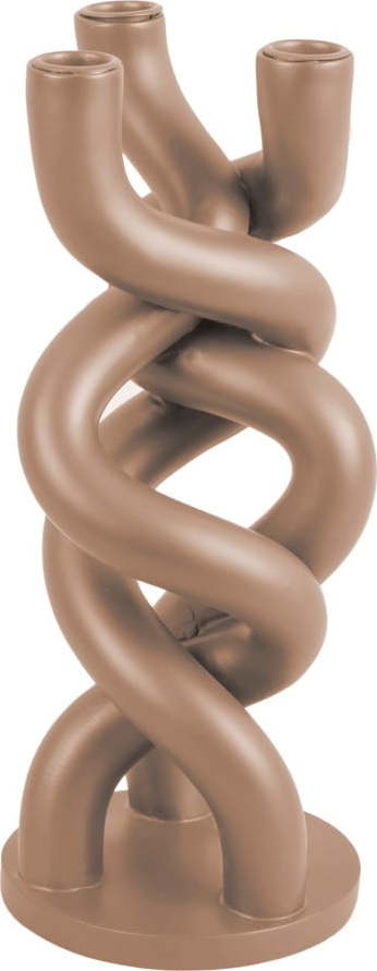 Béžový keramický svícen na tři svíčky PT LIVING Twisted