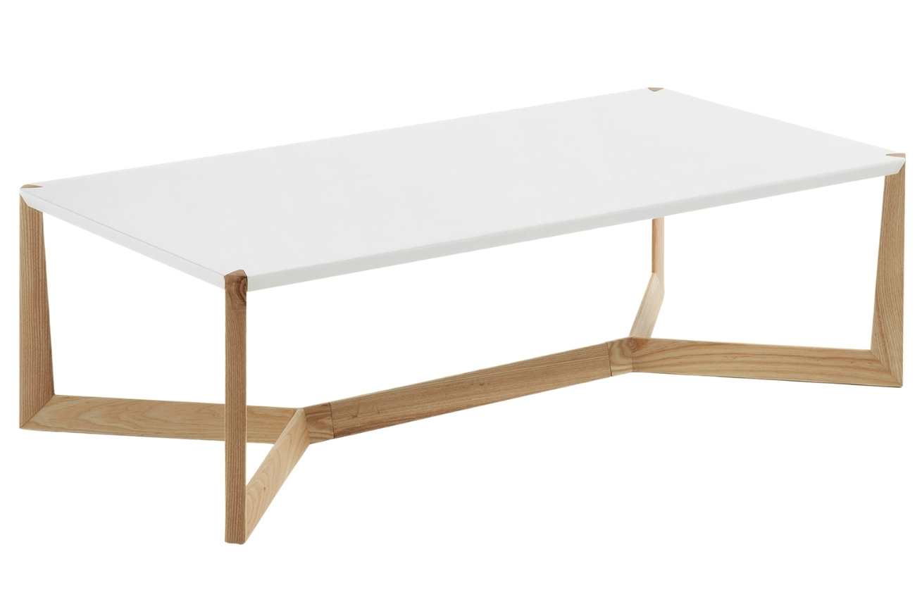 Bílý lakovaný konferenční stolek Kave Home Quatro 120 x 60 cm Kave Home