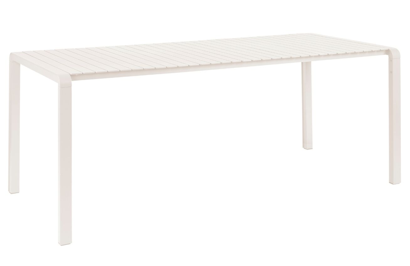Bílý kovový zahradní jídelní stůl ZUIVER VONDEL 214 X 97 cm Zuiver