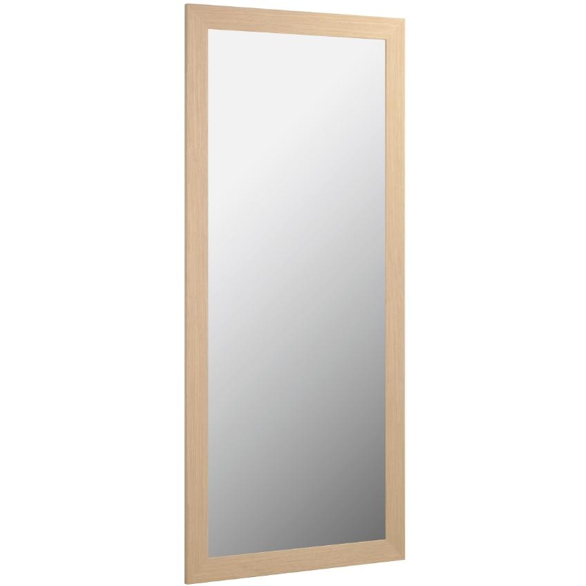 Přírodní dřevěné nástěnné zrcadlo Kave Home Yvaine 80 x 180 cm Kave Home