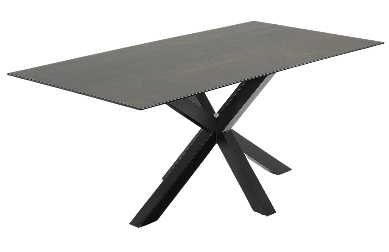 Černý keramický jídelní stůl Kave Home Argo 200 x 100 cm Kave Home