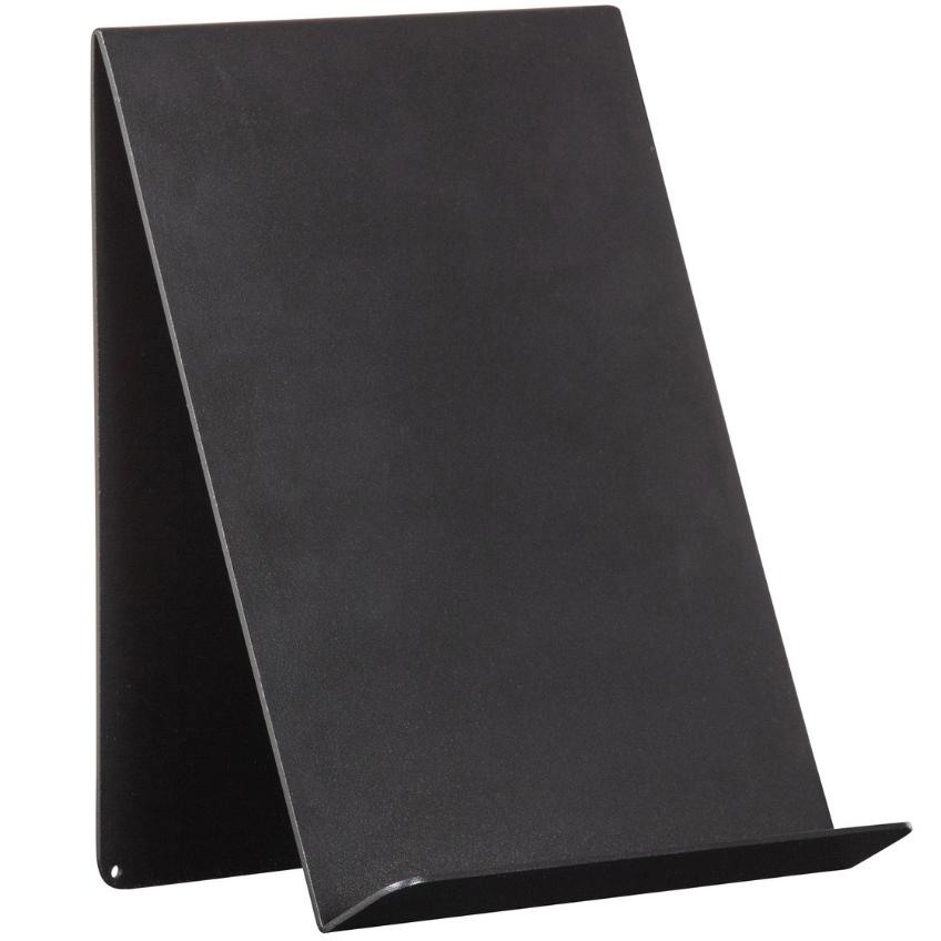 Hoorns Černý kovový stojan na knihy Giona 24 x 19 cm Hoorns