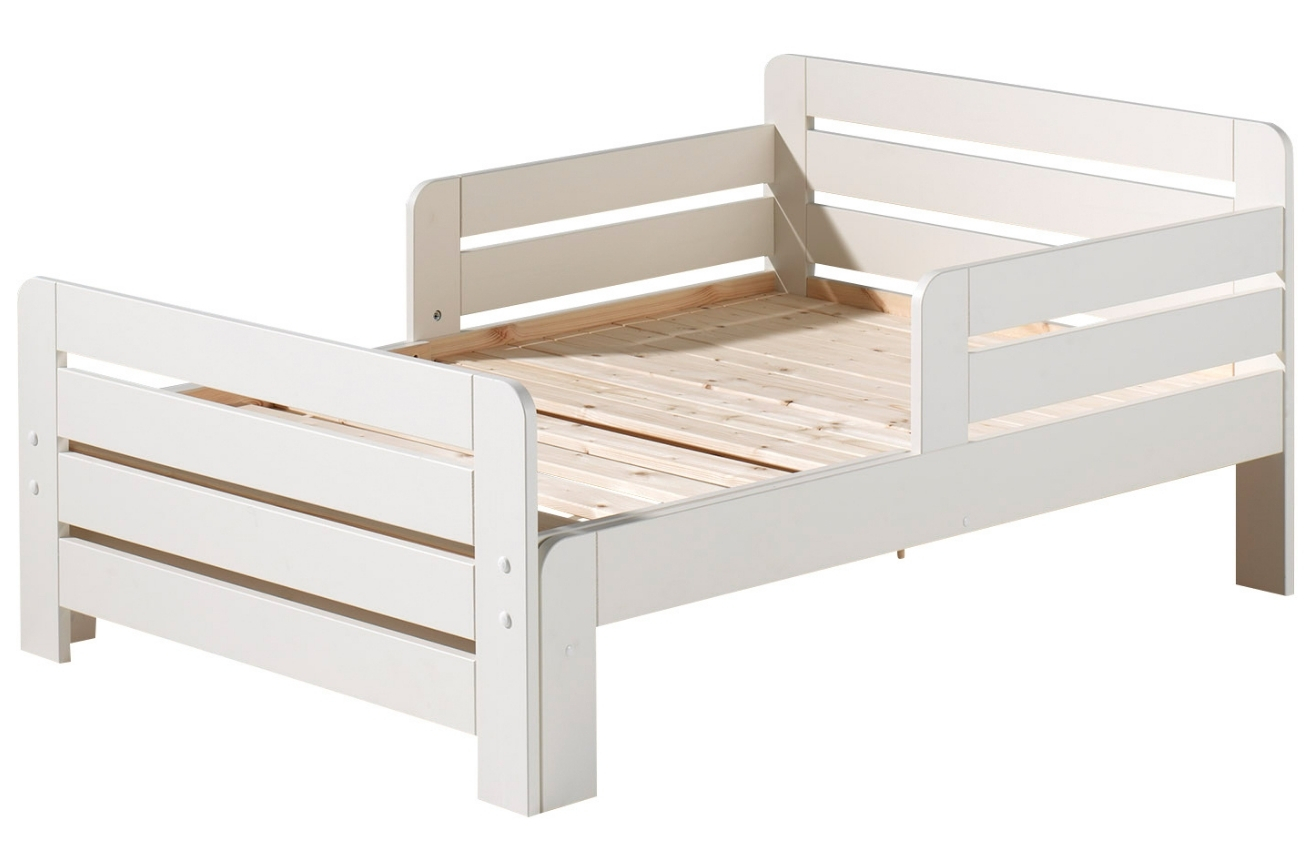 Bílá borovicová dětská rostoucí postel Vipack Jumper 90 x 140/160/200 cm Vipack