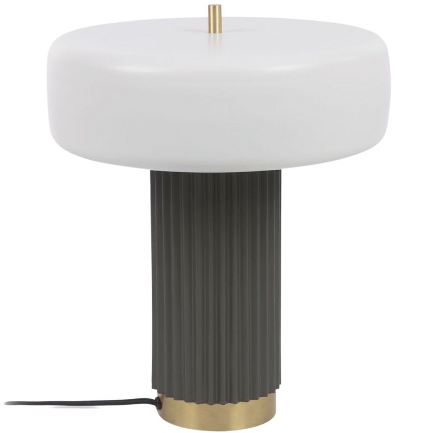 Bílo zelená kovová stolní lampa Kave Home Serenella Kave Home