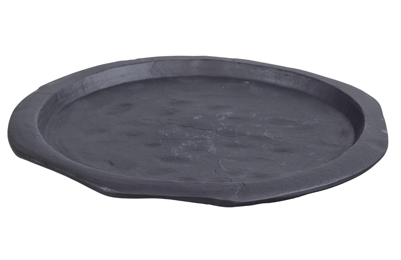 Hoorns Černý kovový servírovací podnos Conway 43 cm Hoorns