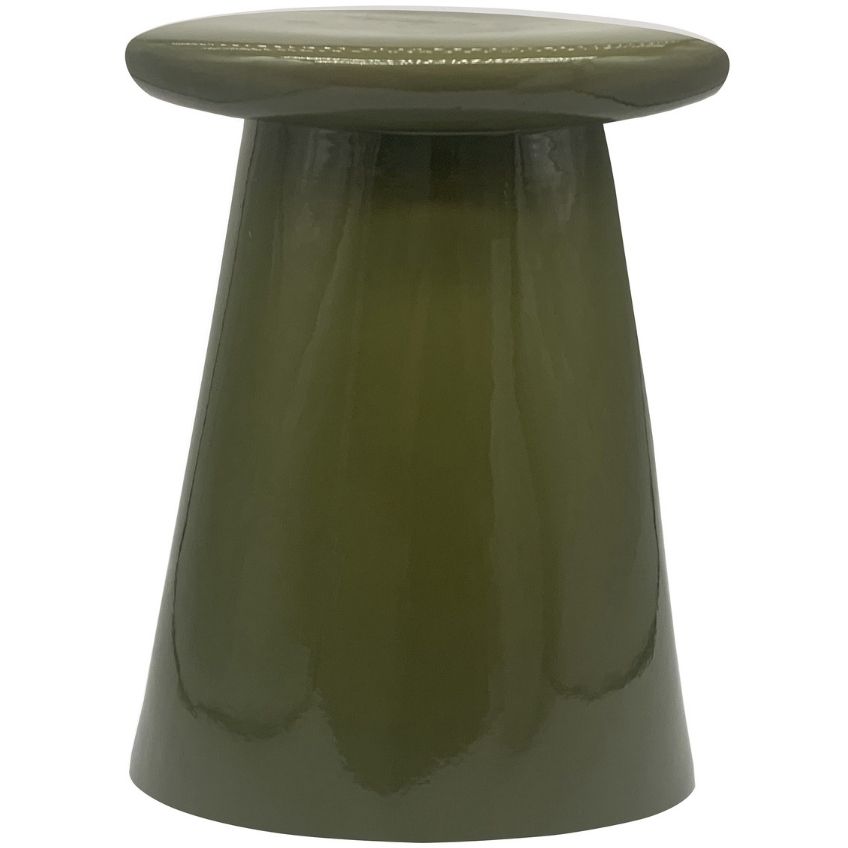 Hoorns Zelený keramický odkládací stolek Baileen 35 cm Hoorns