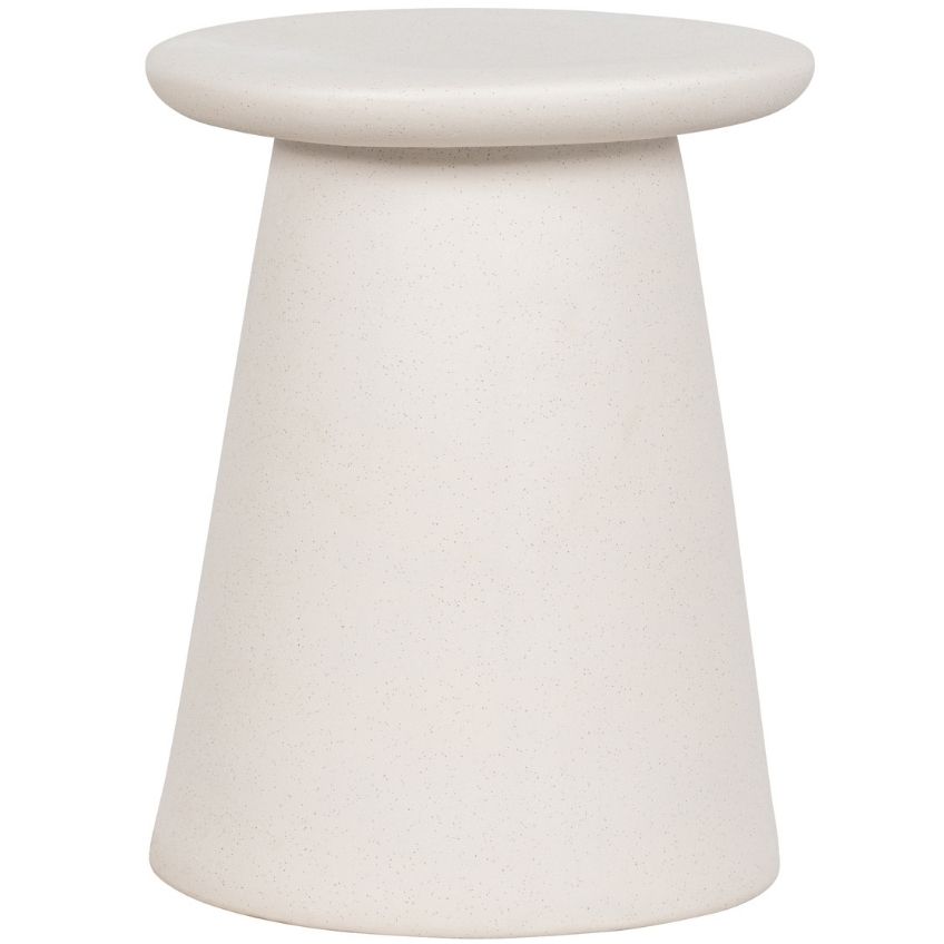 Hoorns Bílý keramický odkládací stolek Baileen 35 cm Hoorns