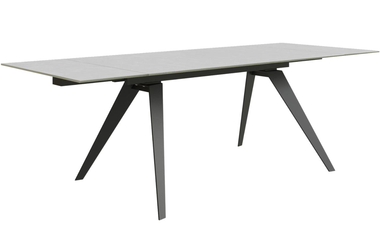 Bílý skleněný rozkládací jídelní stůl Miotto Ariosto 160-240x90 cm Miotto
