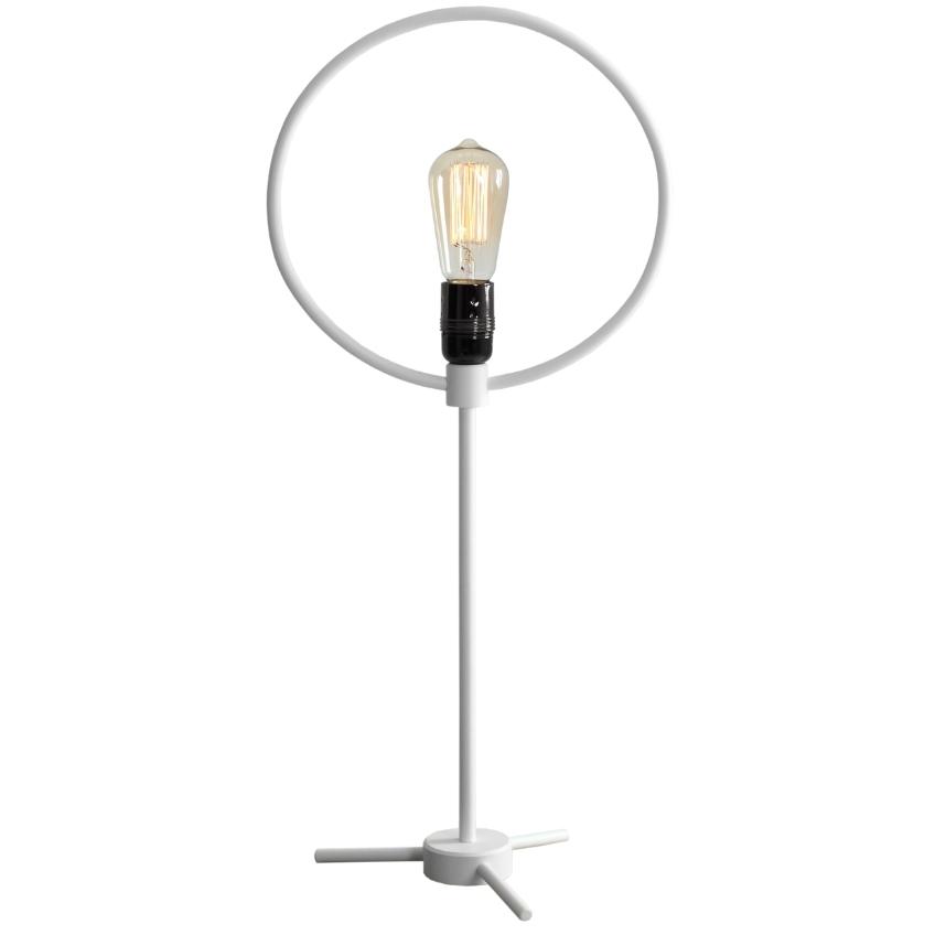 Nordic Design Bílá kovová stolní lampa Bully Nordic Design