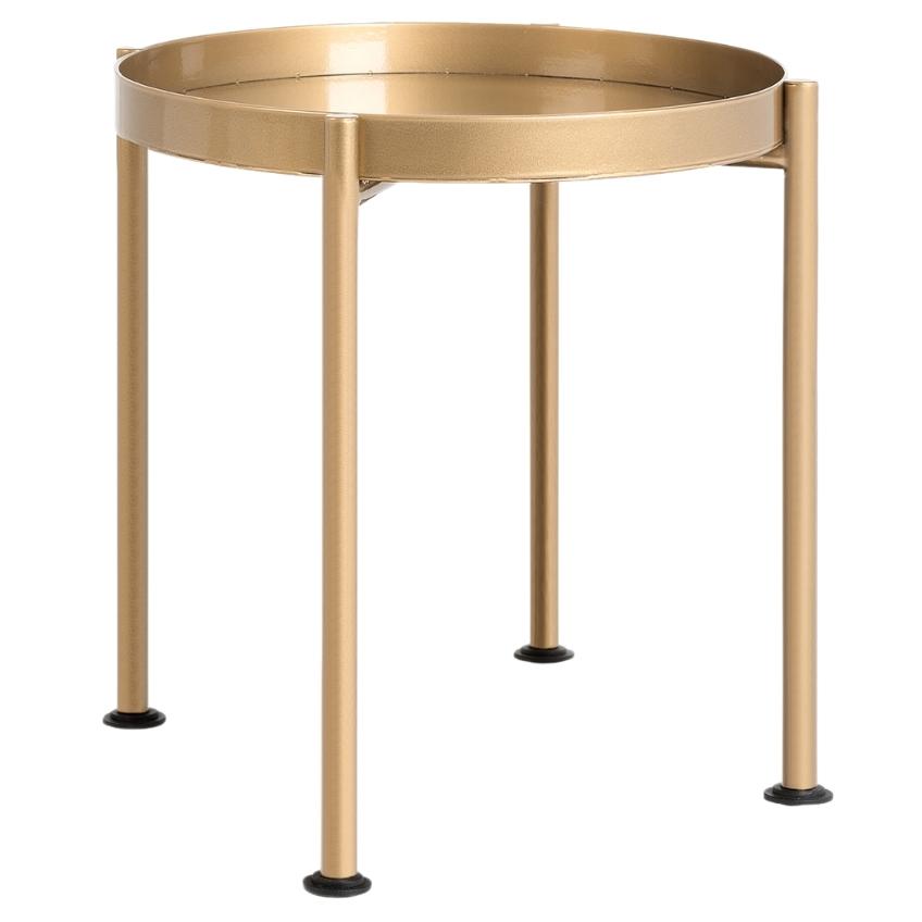 Nordic Design Zlatý kovový odkládací stolek Nollan 40 cm II. Nordic Design